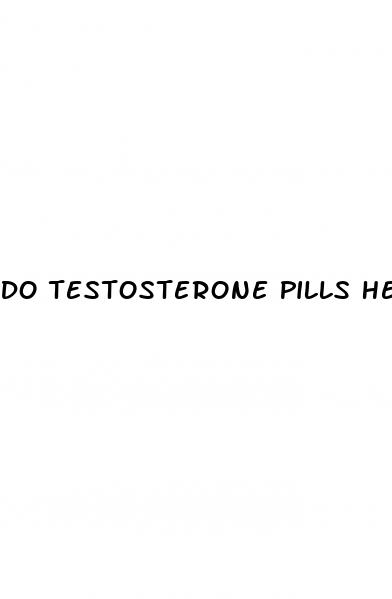 Do Testosterone Pills Help With Ed