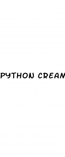 Python Cream Male Enhancement